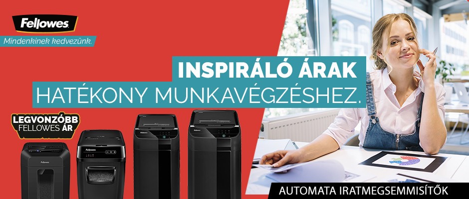 FELLOWES „AutoMax” iratmegsemmisítők szuper áron!