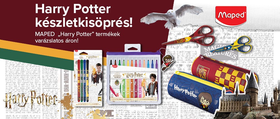 Vásároljon MAPED „Harry Potter” termékeket varázslatos áron!