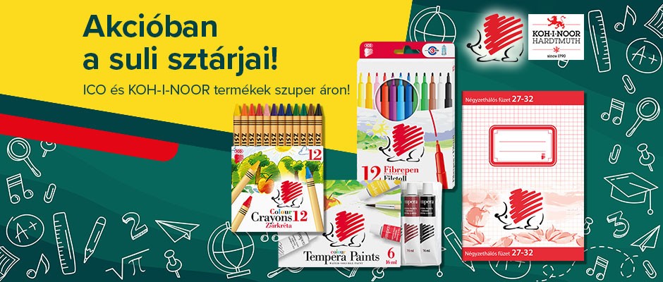 Vásároljon ICO és KOH-I-NOOR termékeket akár 20% kedvezménnyel!