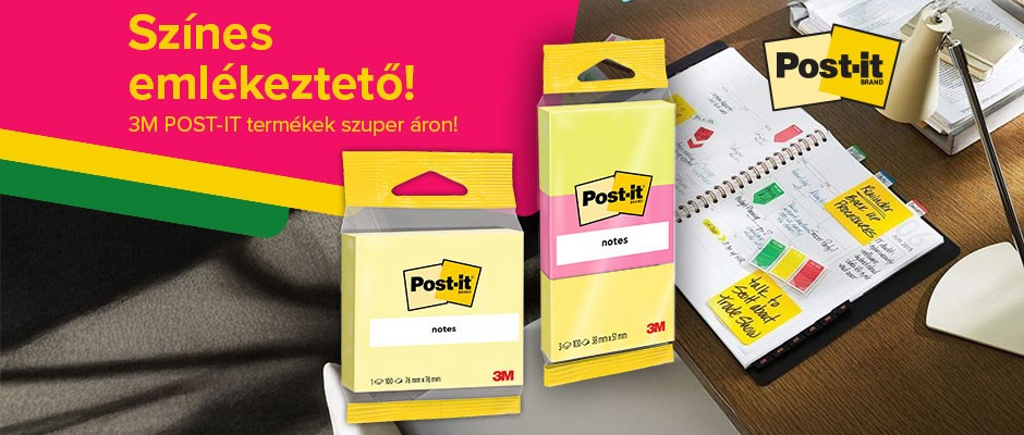 Vásároljon 3M Post-it termékeket 20% kedvezménnyel!