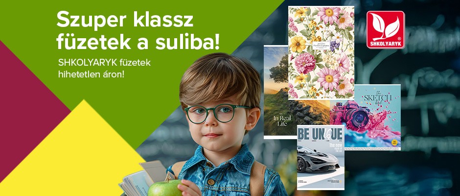 SHKOLYARYK füzetek hihetetlen áron!