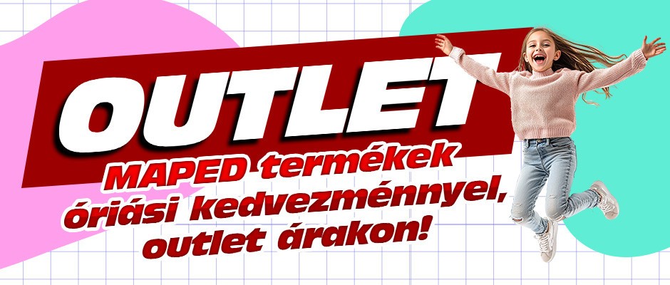 Vásároljon MAPED termékeket óriási kedvezménnyel outlet áron!